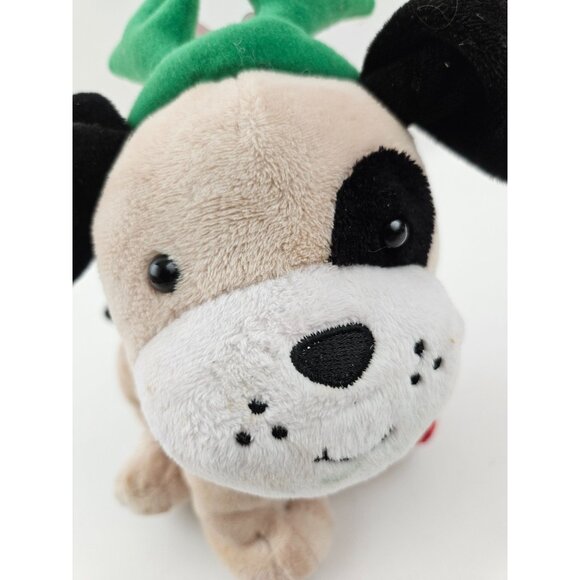 Hallmark Holiday Pup Plush Green Antlers Reindeer Christmas Stuffed Animal - Picture 2 of 9